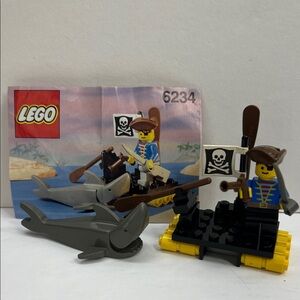 LEGO 6234 Renegade's Raft Pirate Shark Complete
